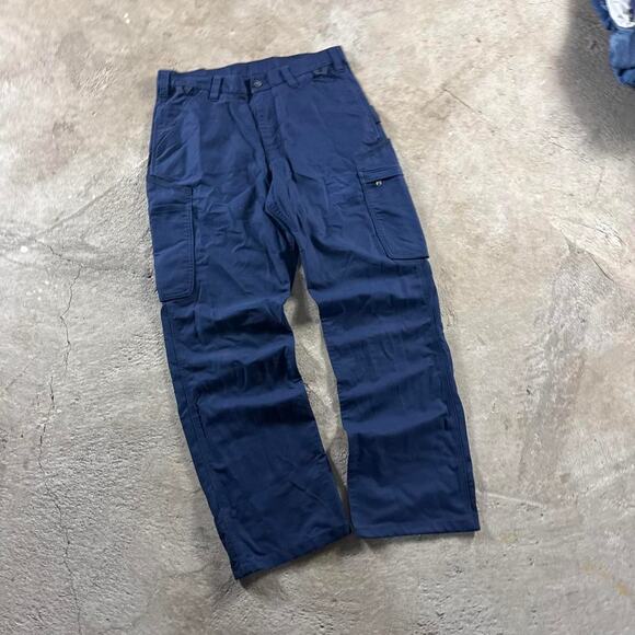 Navy Carhartt Cargo Pants - Picture 3 of 8
